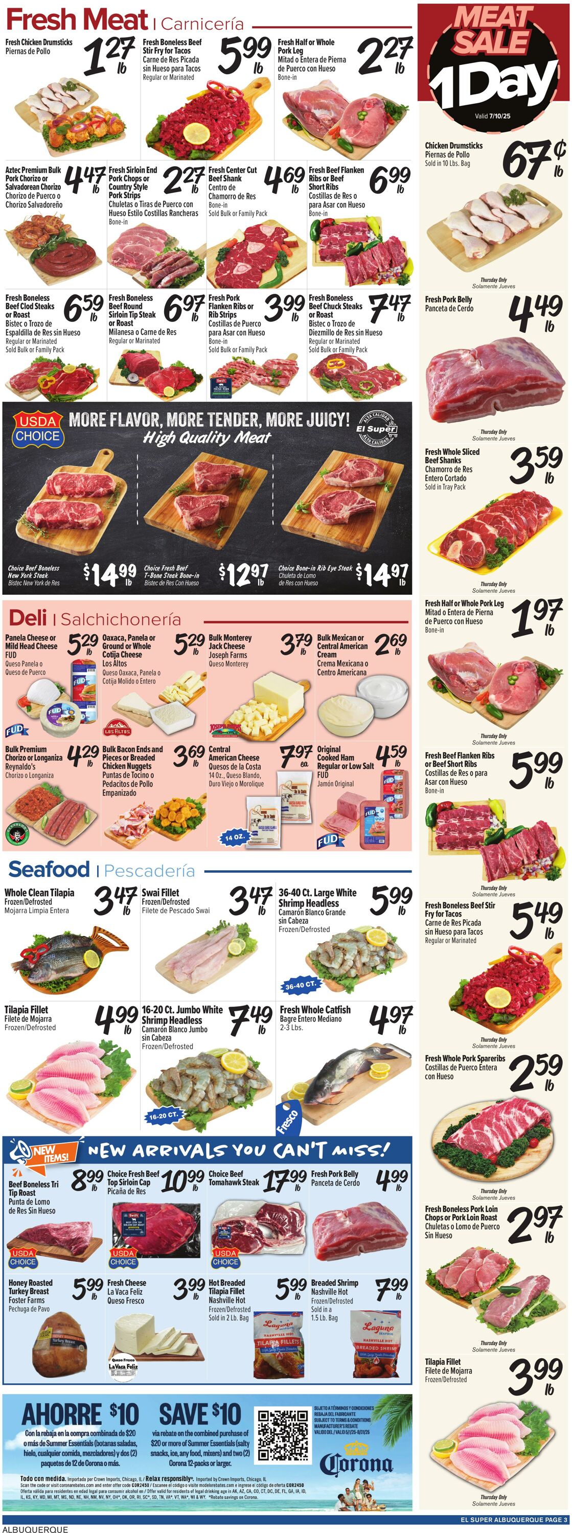 Weekly ad El Super 07/09/2025 - 07/15/2025