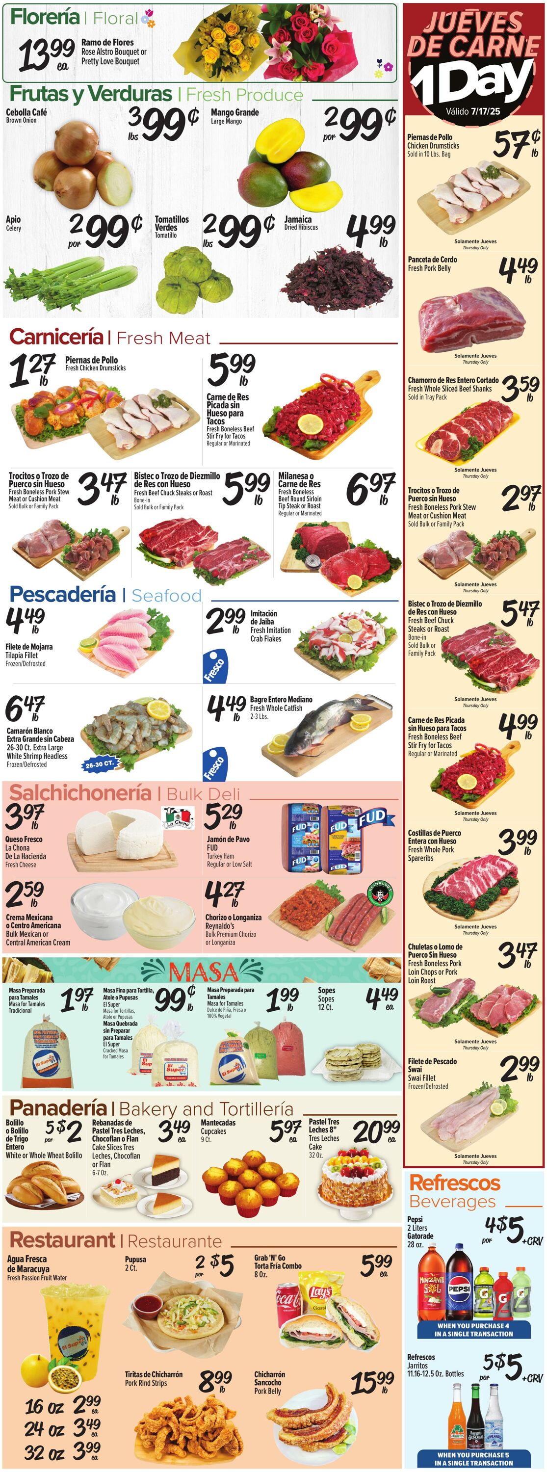 Weekly ad El Super 07/16/2025 - 07/22/2025
