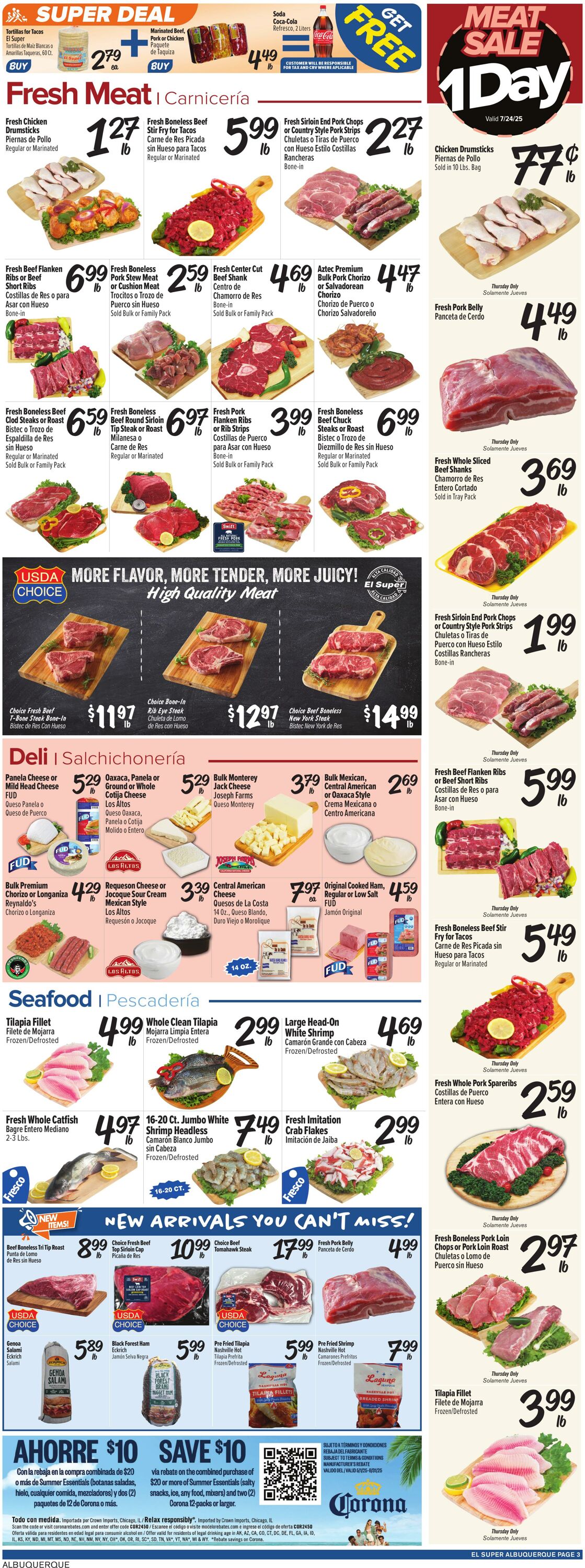 Weekly ad El Super 07/23/2025 - 07/29/2025
