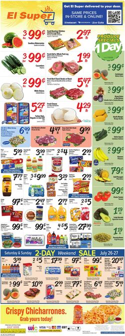 Weekly ad El Super 07/23/2025 - 07/29/2025