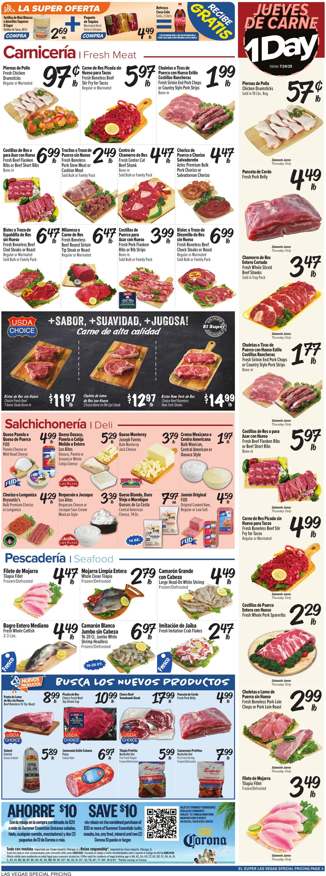 Weekly ad El Super 07/23/2025 - 07/29/2025
