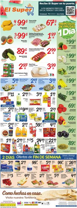 Weekly ad El Super 07/30/2025 - 08/05/2025