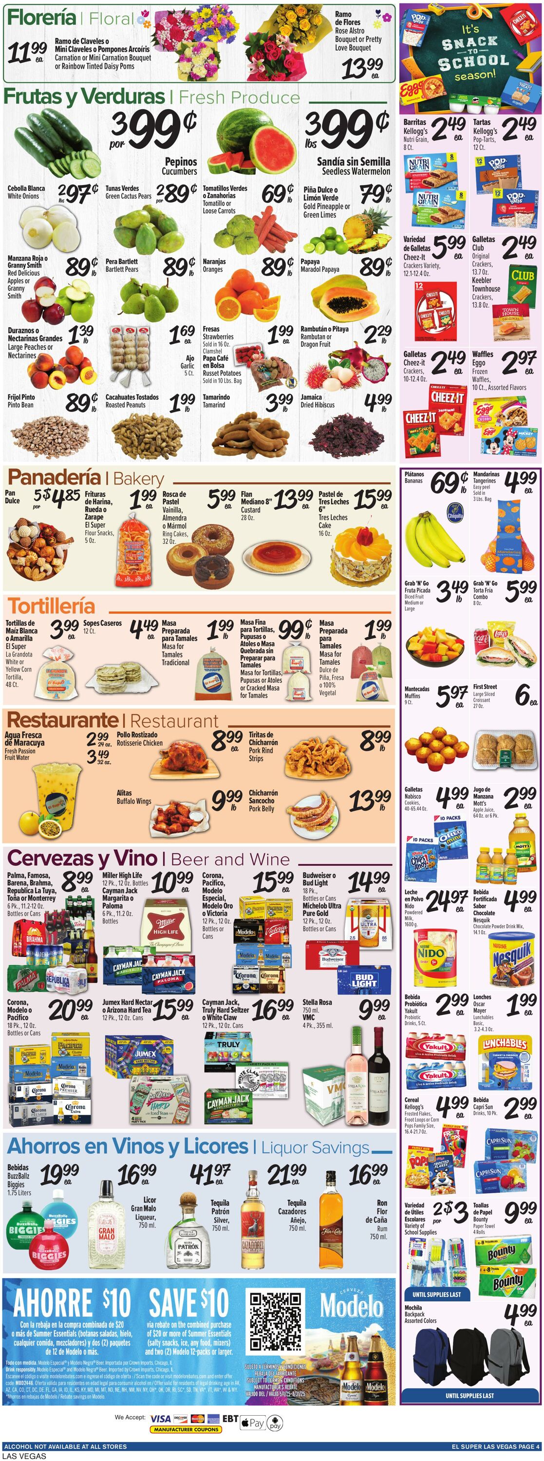 Weekly ad El Super 07/30/2025 - 08/05/2025