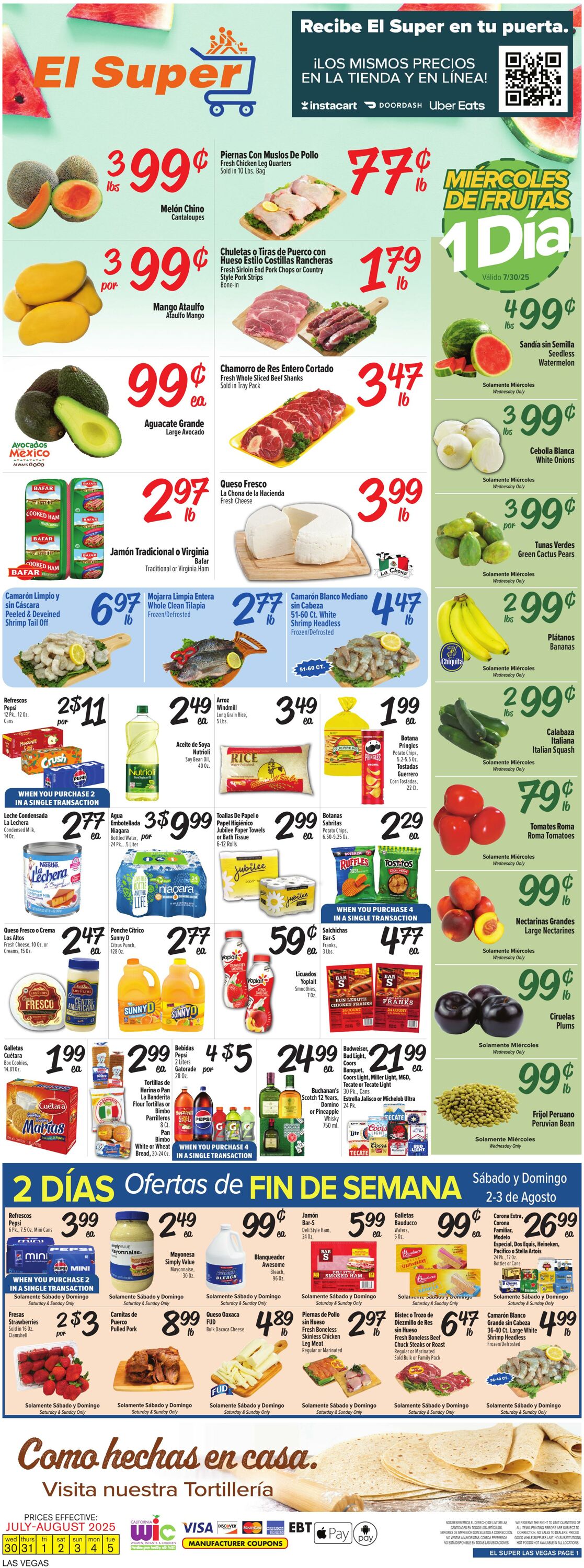 Weekly ad El Super 07/30/2025 - 08/05/2025