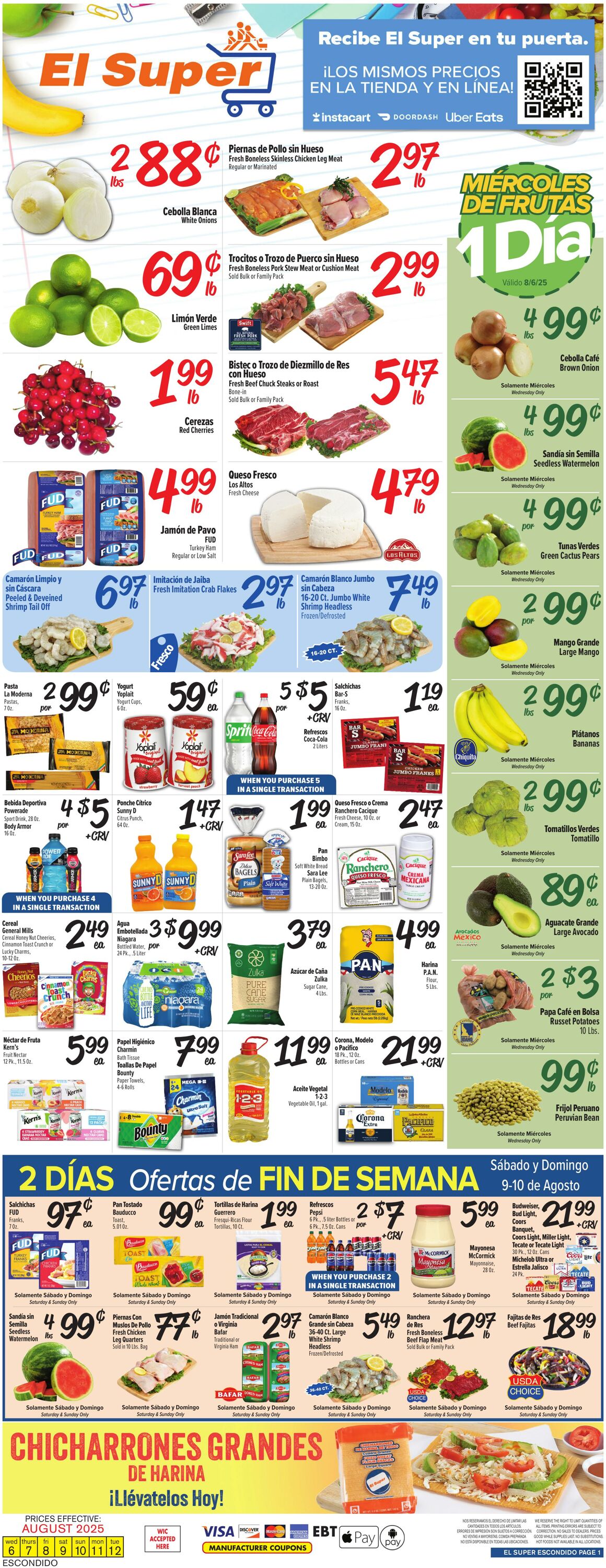 Weekly ad El Super 08/06/2025 - 08/12/2025