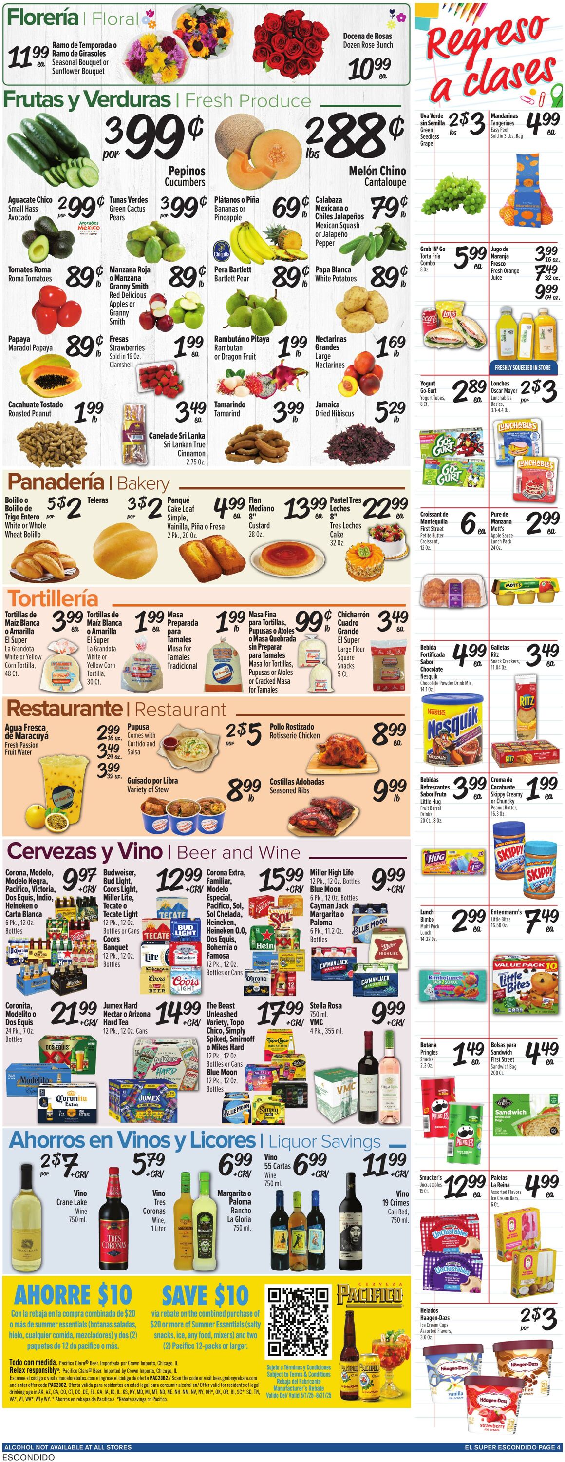 Weekly ad El Super 08/06/2025 - 08/12/2025