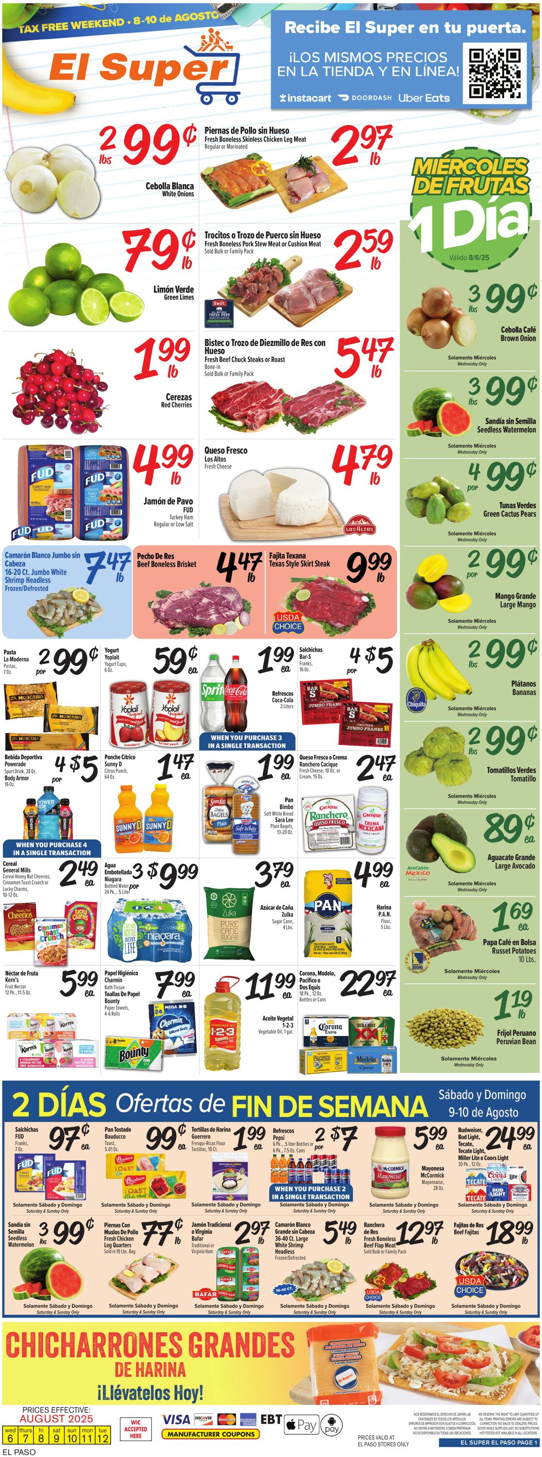 Weekly ad El Super 08/06/2025 - 08/12/2025