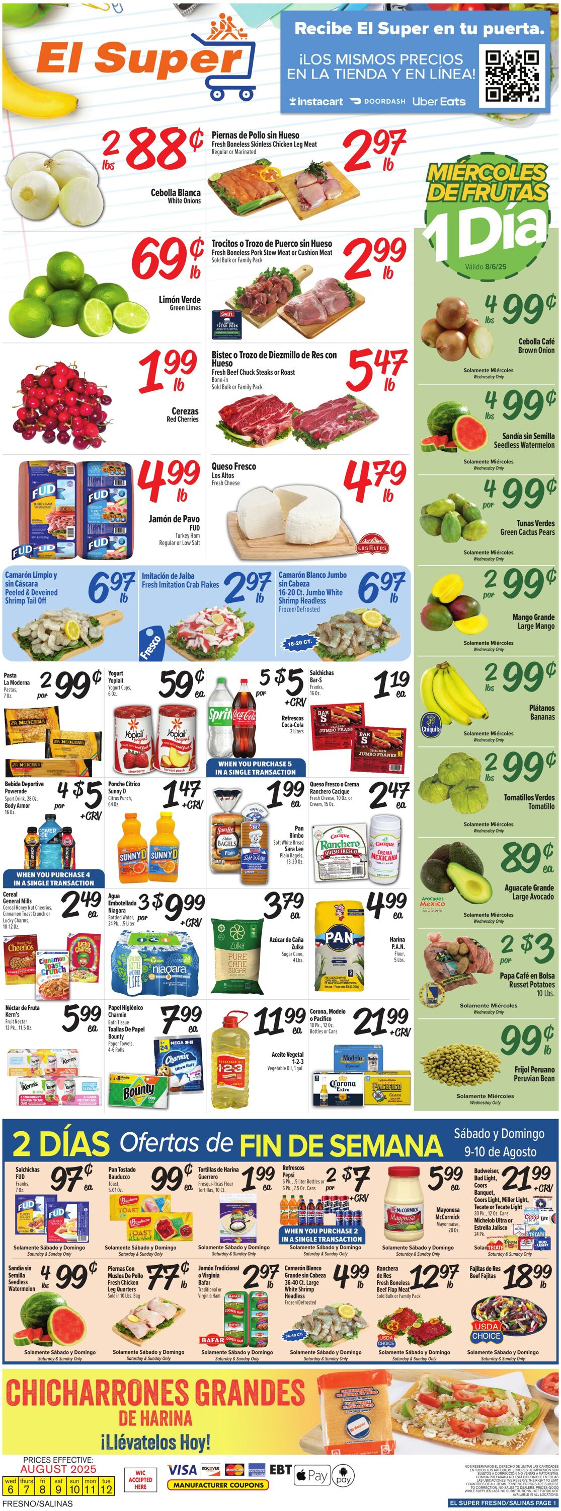 Weekly ad El Super 08/06/2025 - 08/12/2025