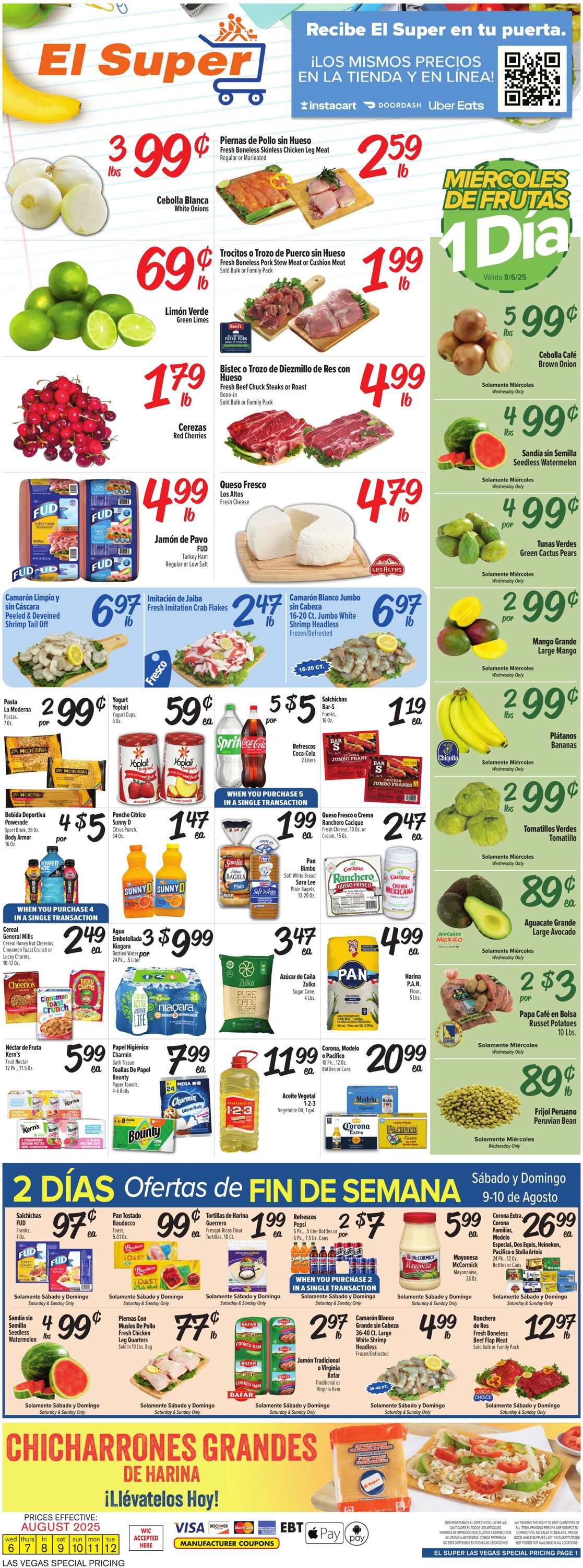 Weekly ad El Super 08/06/2025 - 08/12/2025