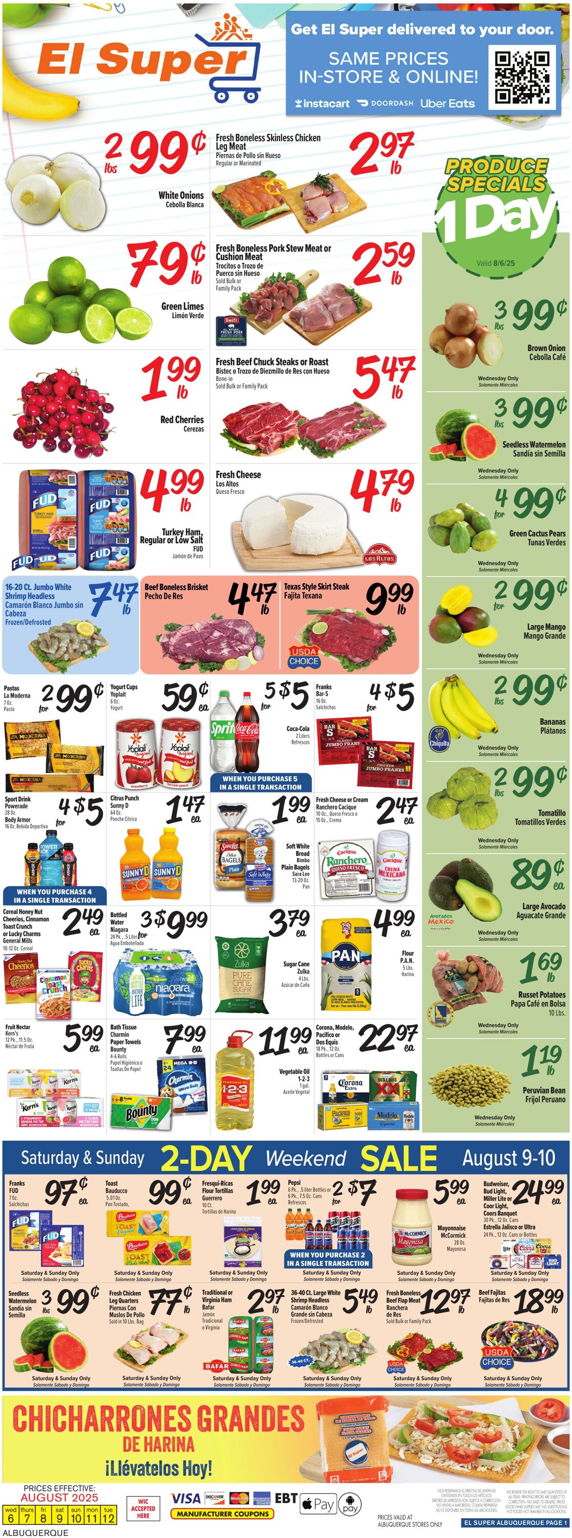 Weekly ad El Super 08/06/2025 - 08/12/2025