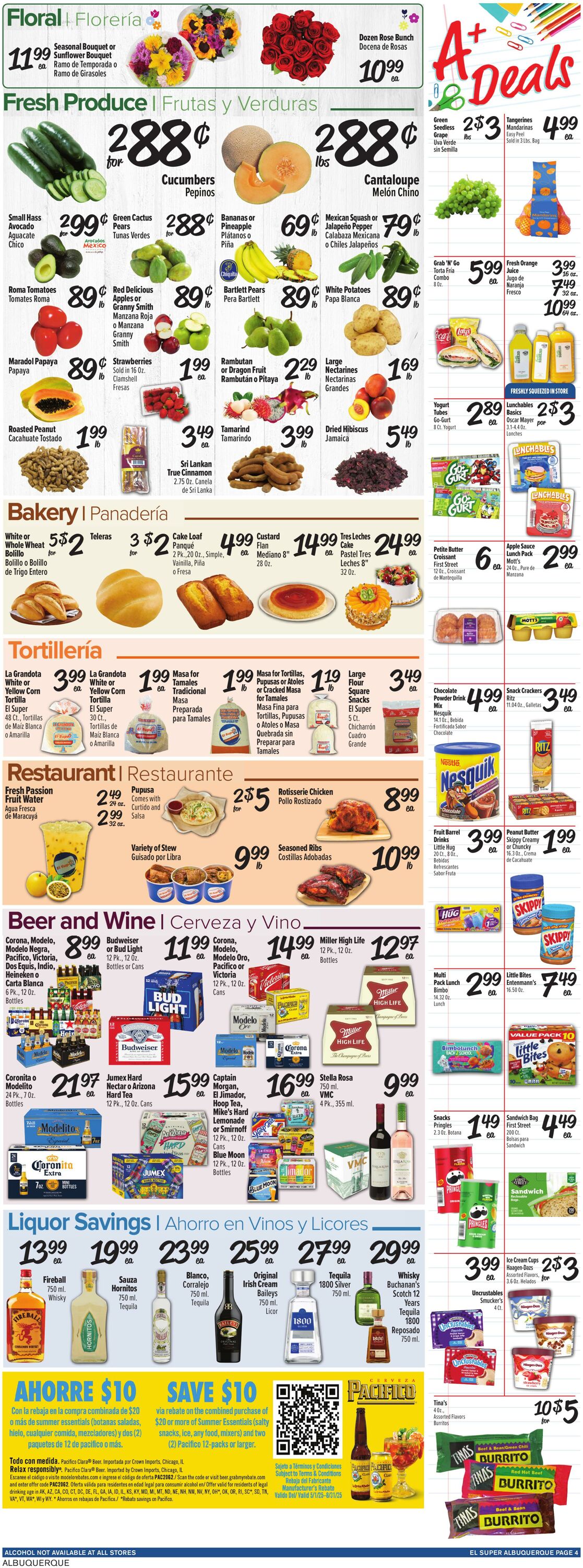 Weekly ad El Super 08/06/2025 - 08/12/2025