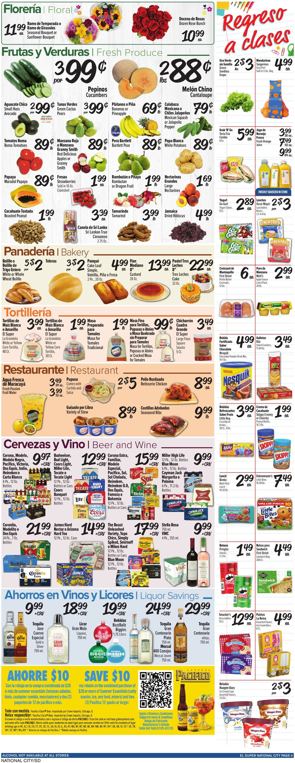 Weekly ad El Super 08/06/2025 - 08/12/2025