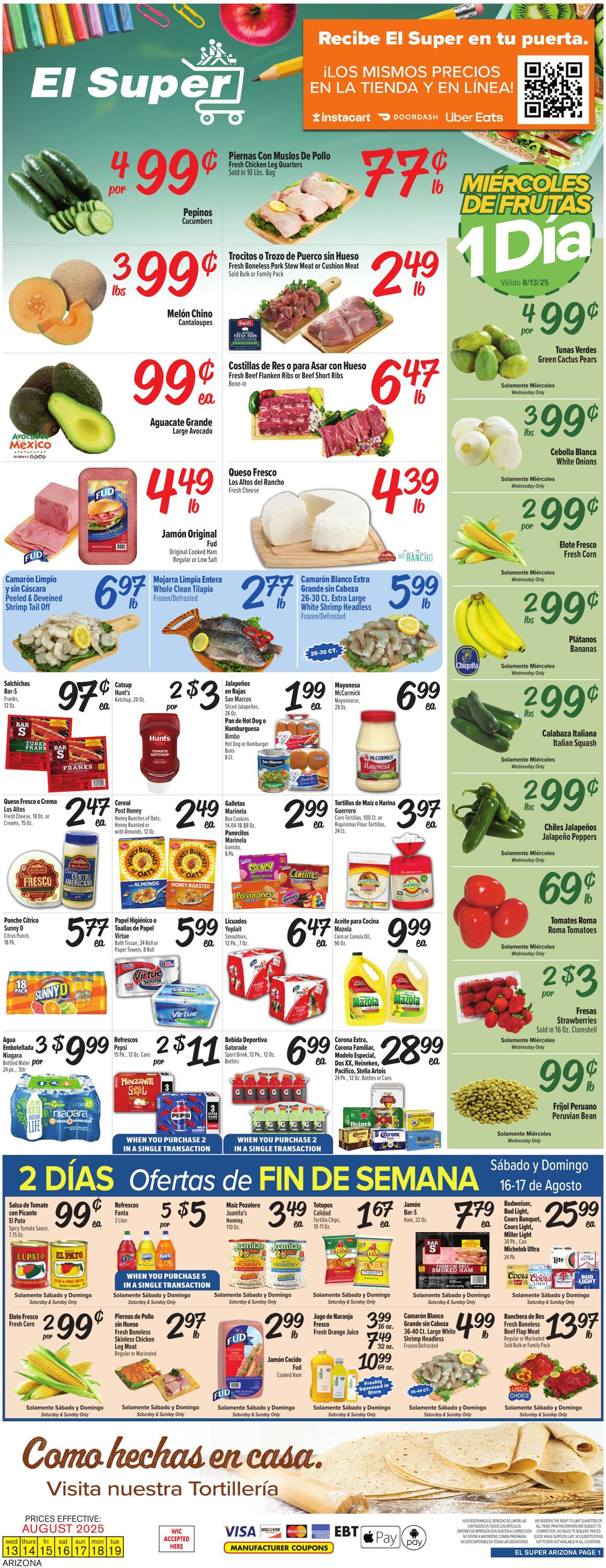Weekly ad El Super 08/13/2025 - 08/19/2025
