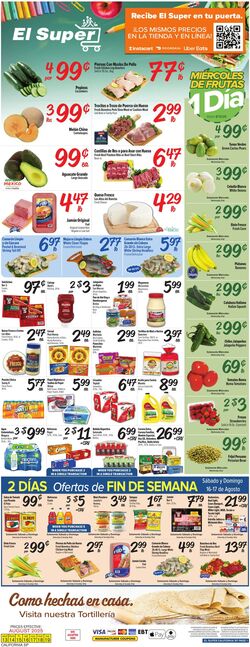 Weekly ad El Super 08/13/2025 - 08/19/2025