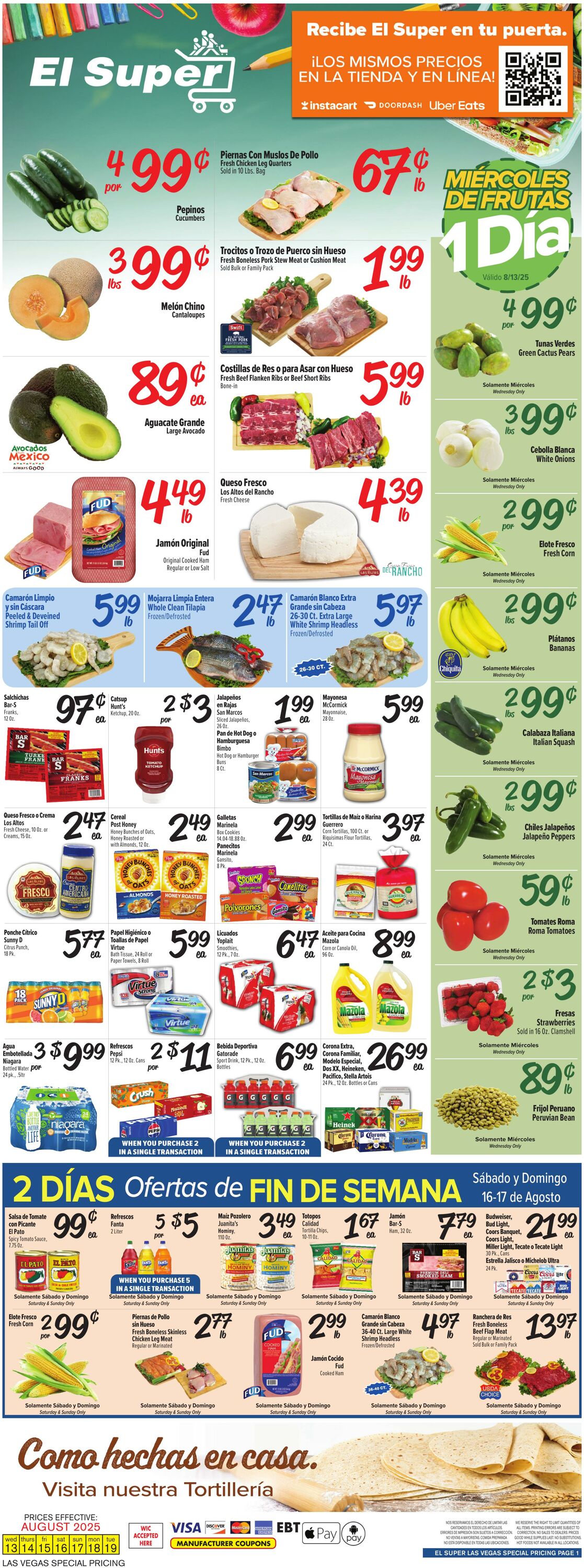 Weekly ad El Super 08/13/2025 - 08/19/2025