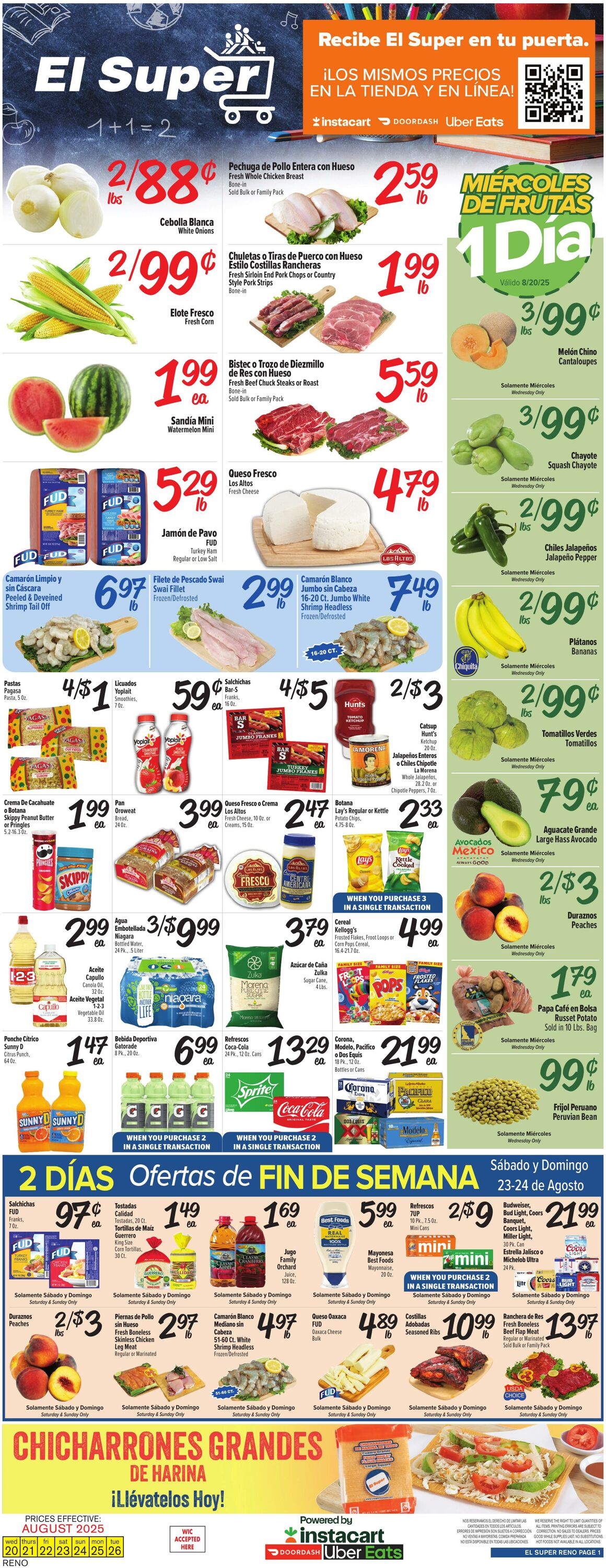 Weekly ad El Super 08/20/2025 - 08/26/2025