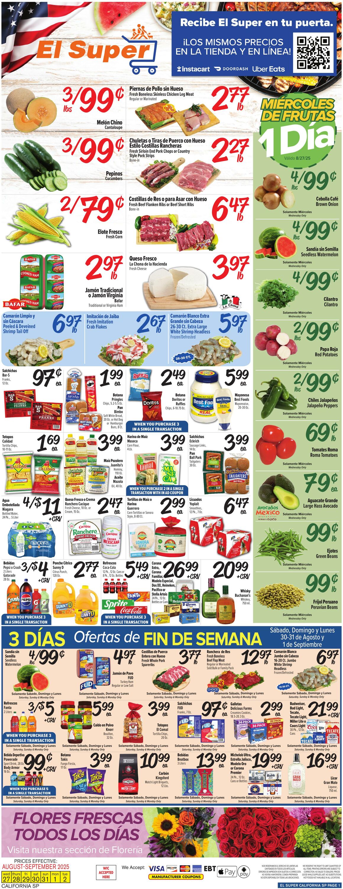 Weekly ad El Super 08/27/2025 - 09/02/2025