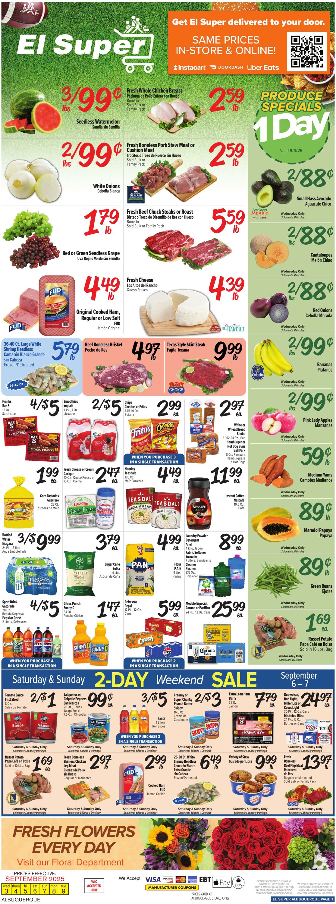 Weekly ad El Super 09/03/2025 - 09/09/2025