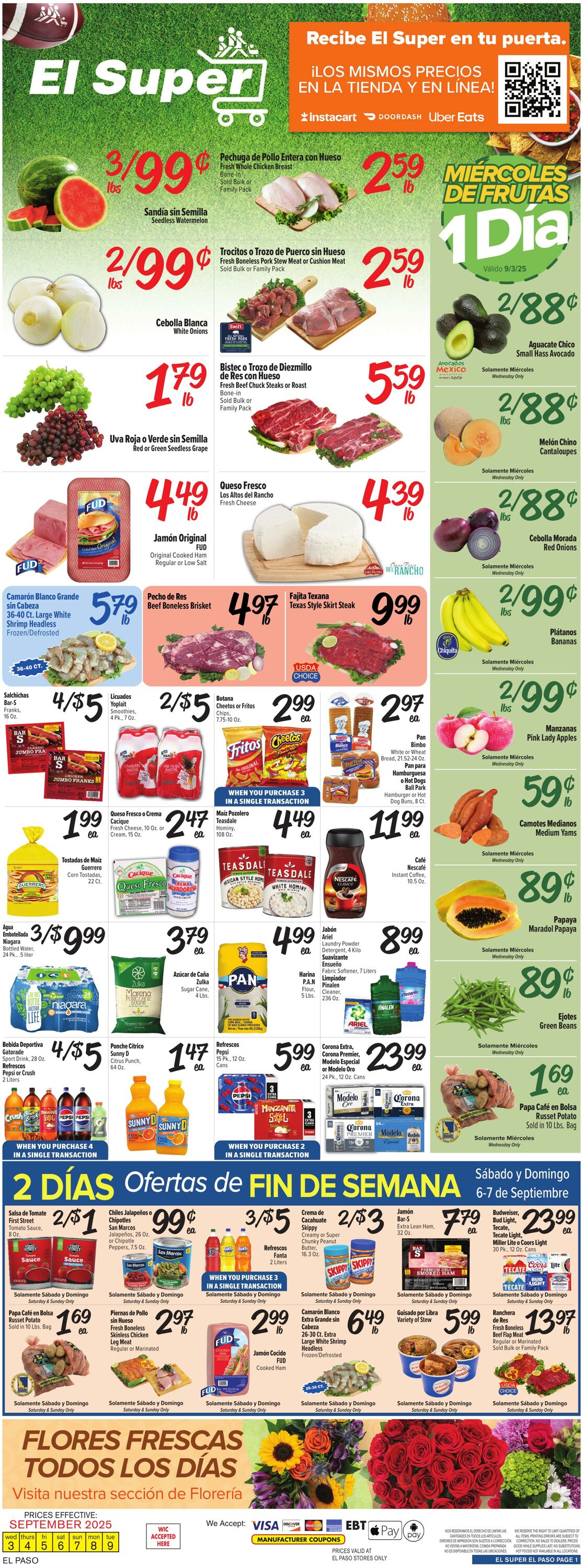 Weekly ad El Super 09/03/2025 - 09/09/2025