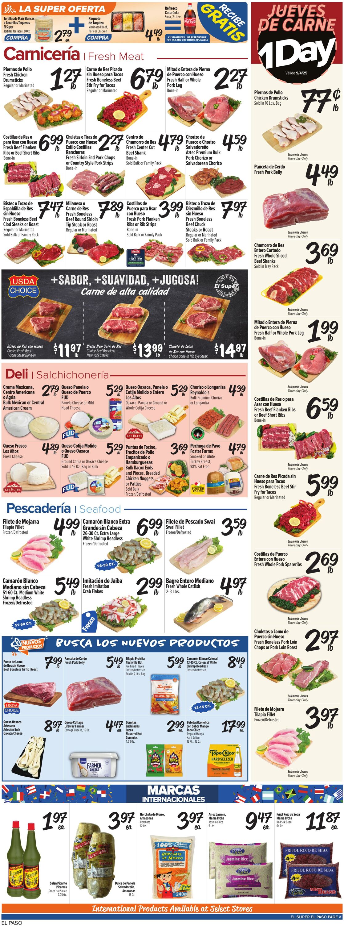 Weekly ad El Super 09/03/2025 - 09/09/2025