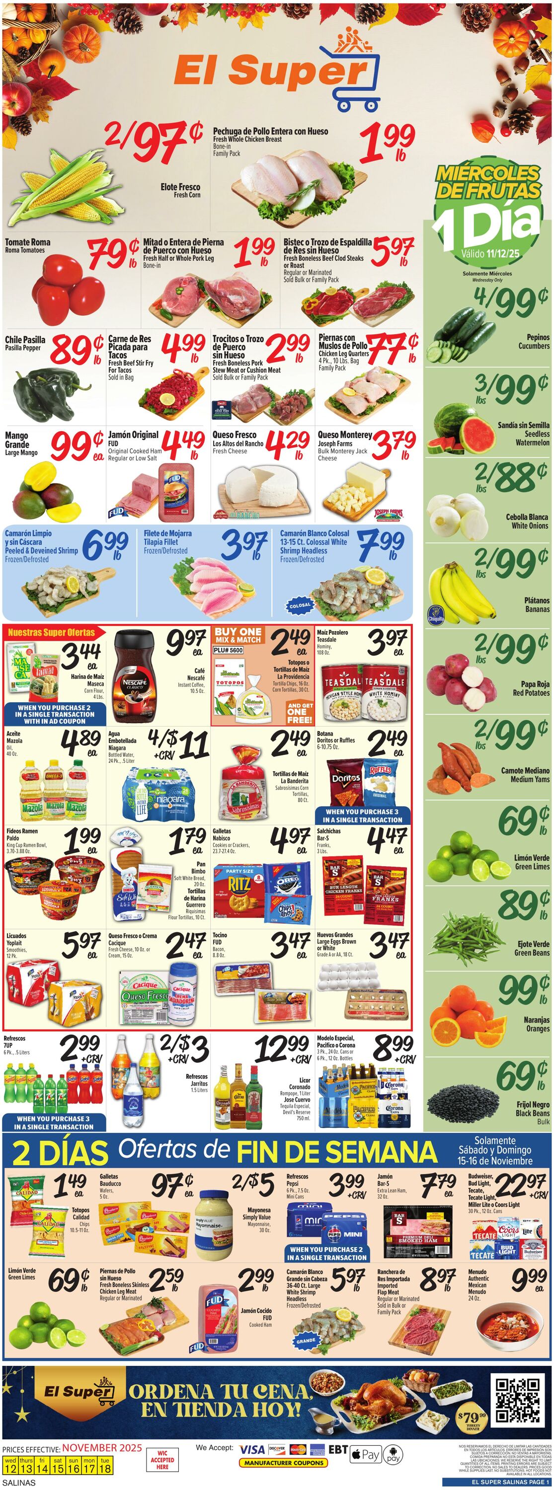 Weekly ad El Super 11/12/2025 - 11/18/2025