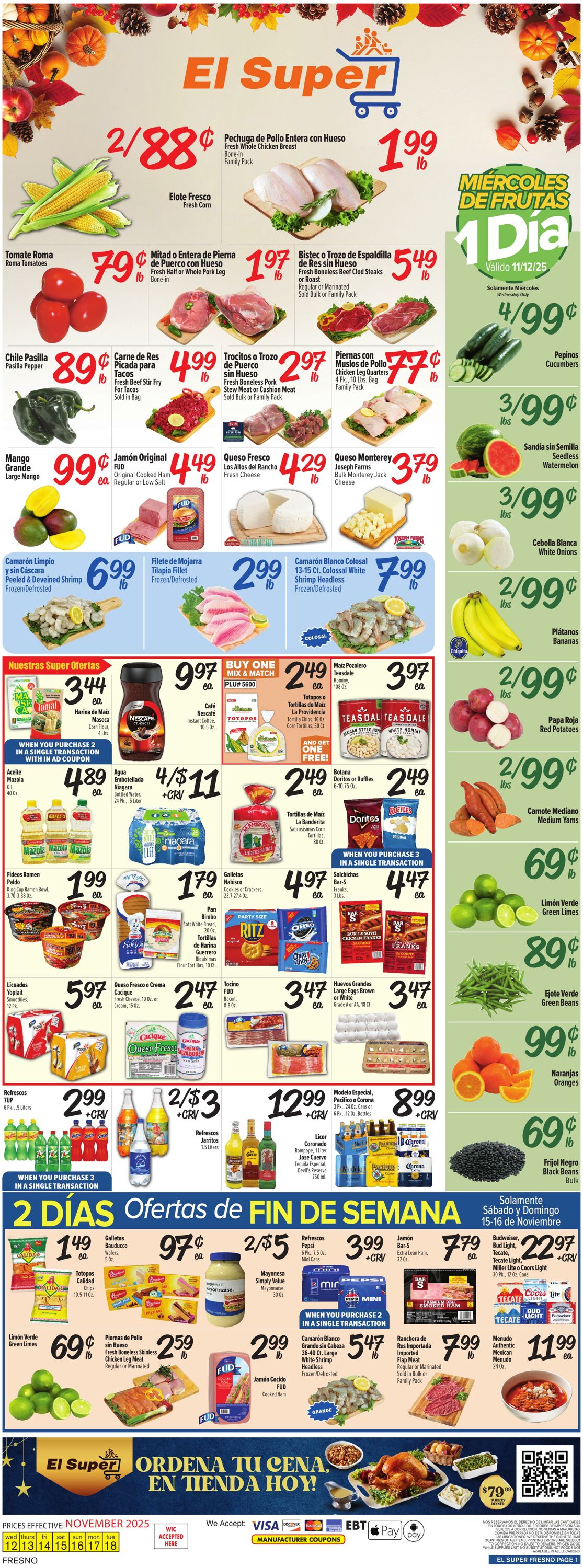 Weekly ad El Super 11/12/2025 - 11/18/2025