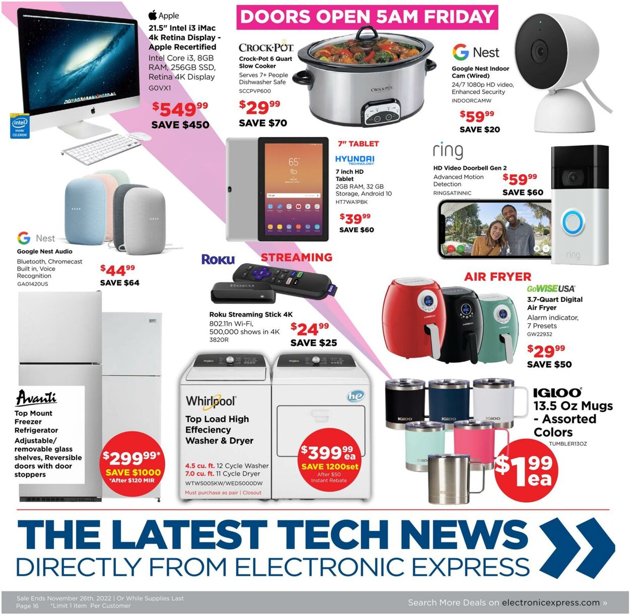 Weekly ad Electronic Express 11/23/2022 - 11/26/2022