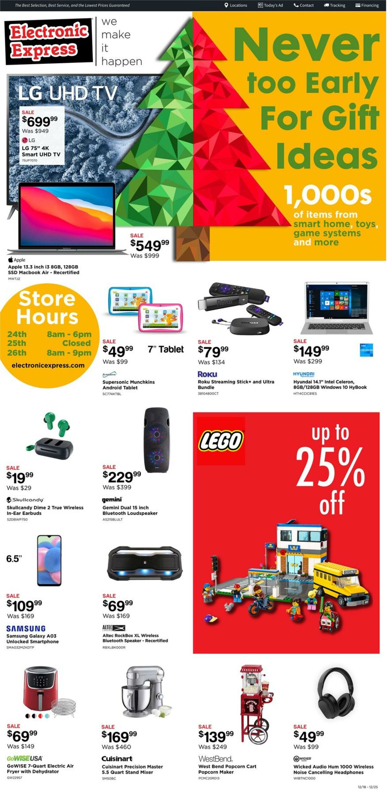 Weekly ad Electronic Express 12/18/2022 - 12/25/2022