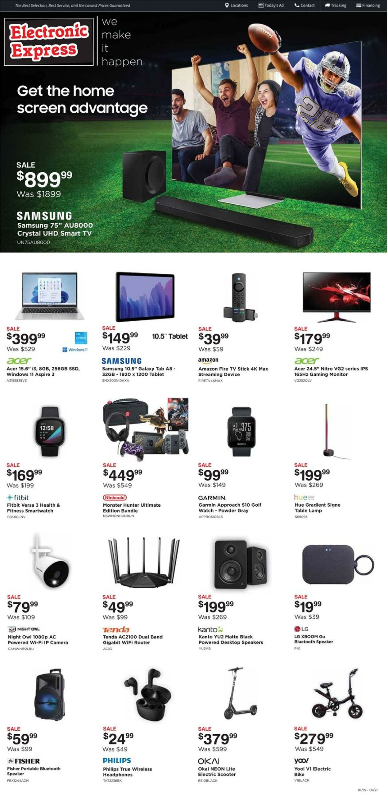 Weekly ad Electronic Express 01/15/2023 - 01/21/2023