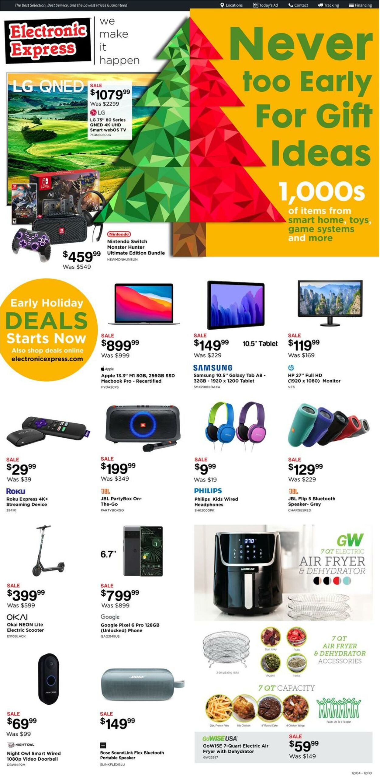 Weekly ad Electronic Express 12/04/2022 - 12/10/2022
