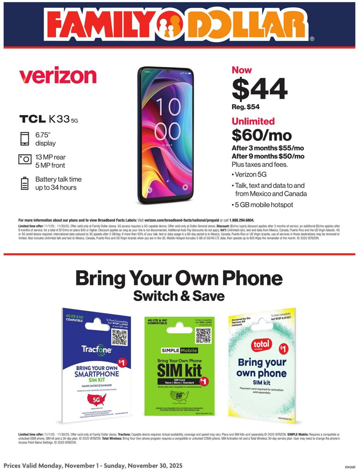 Weekly ad Family Dollar 11/01/2025 - 11/30/2025