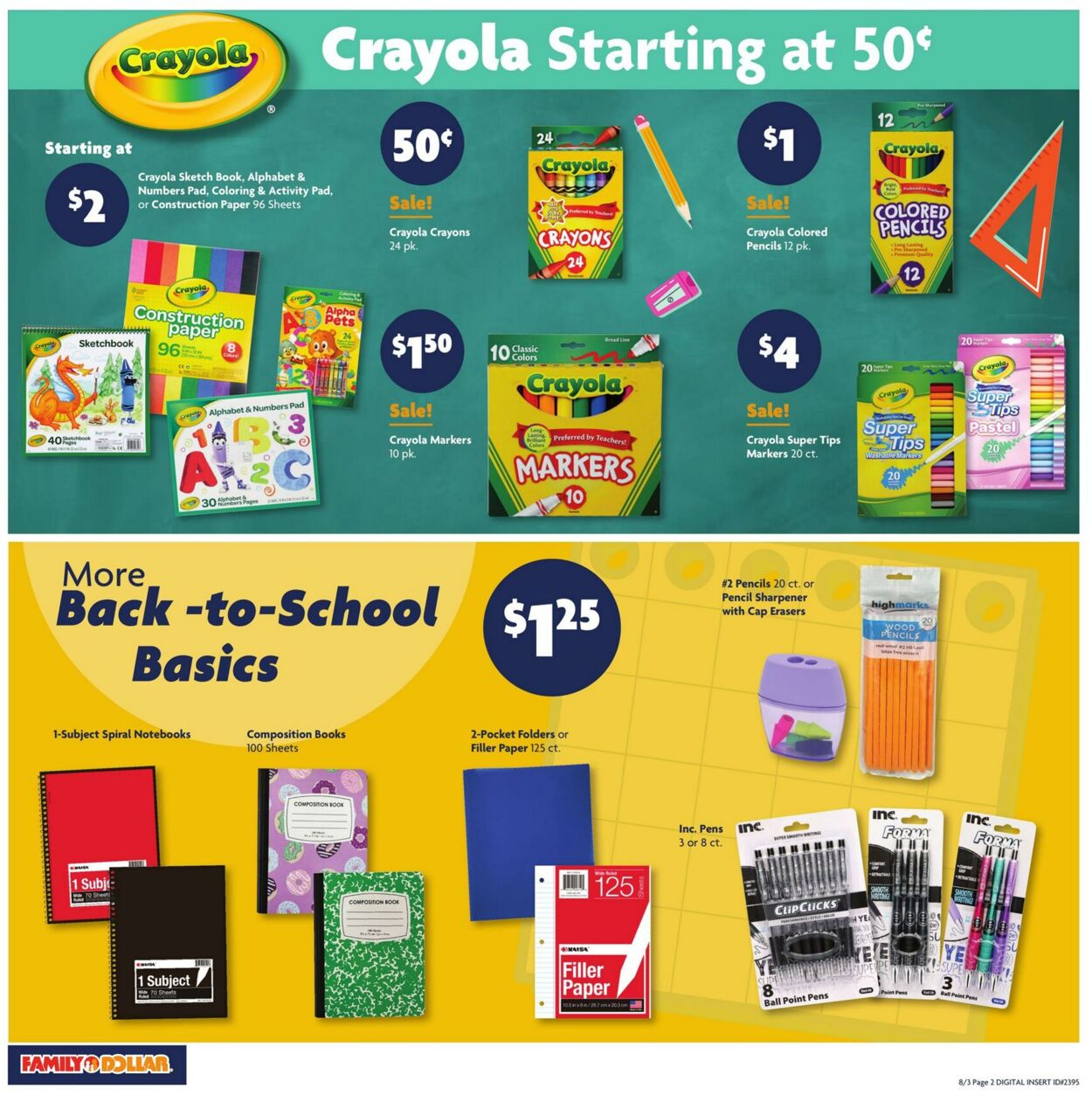 Weekly ad Family Dollar 08/03/2025 - 08/09/2025