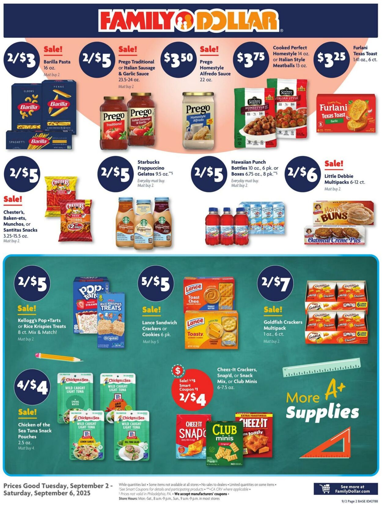 Weekly ad Family Dollar 09/02/2025 - 09/06/2025