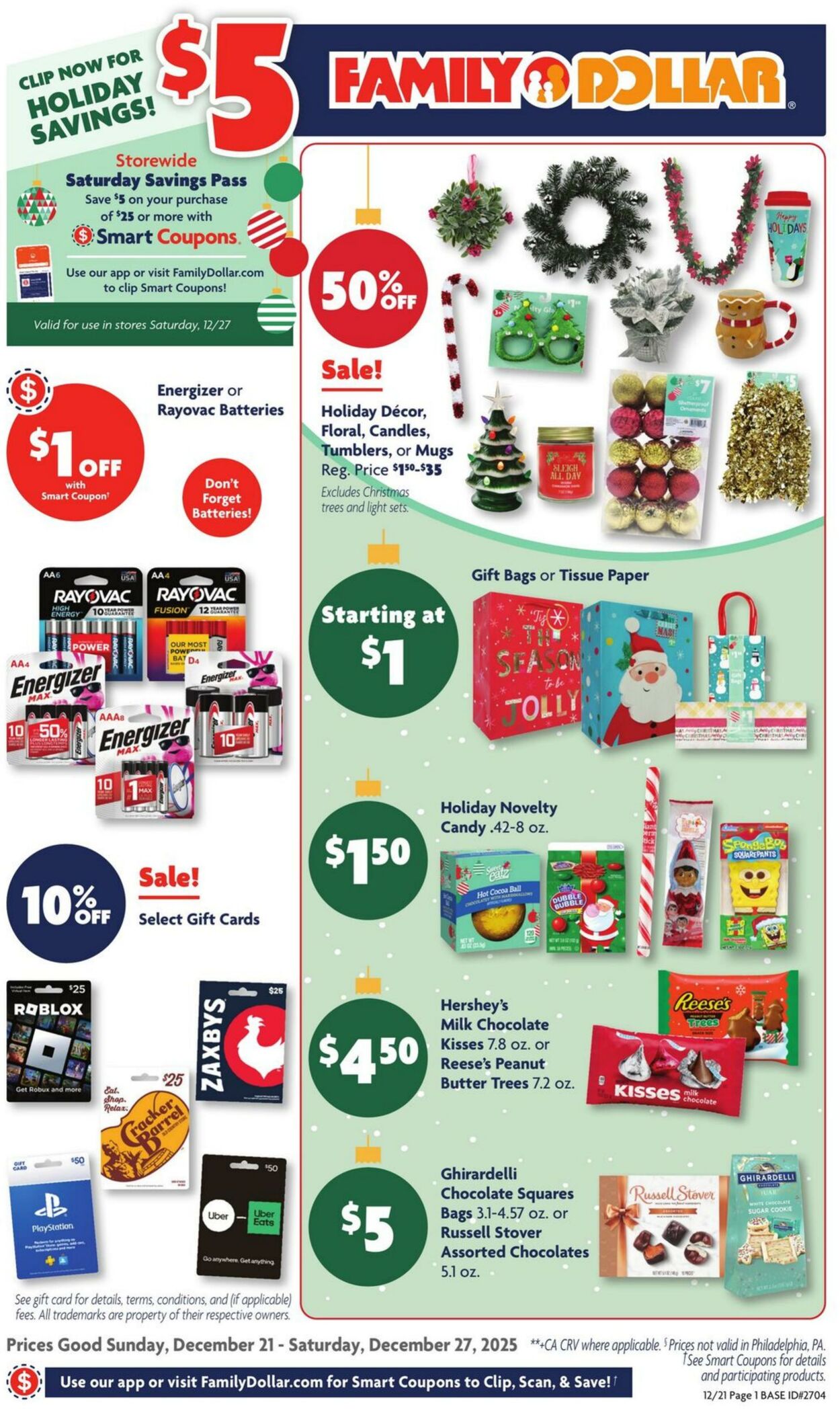 Weekly ad Family Dollar 12/21/2025 - 12/27/2025