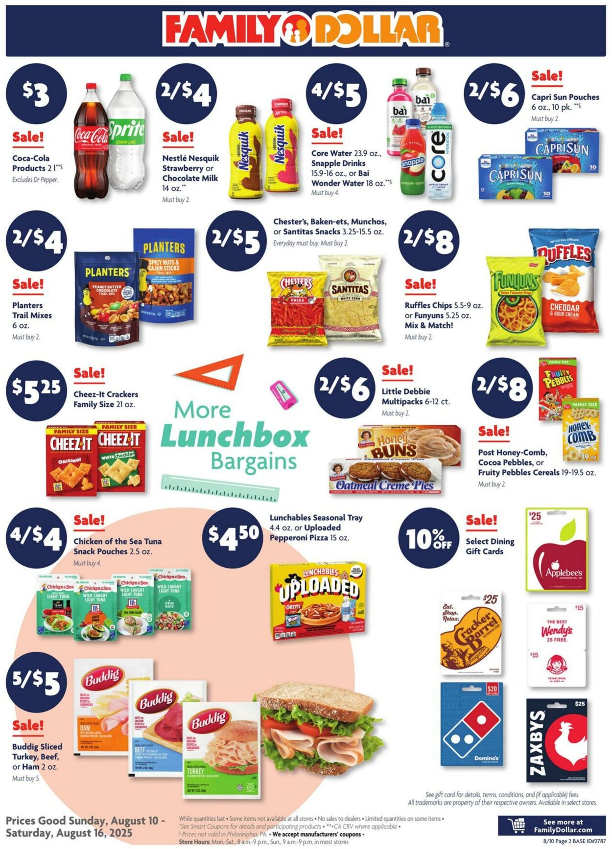 Weekly ad Family Dollar 08/10/2025 - 08/16/2025