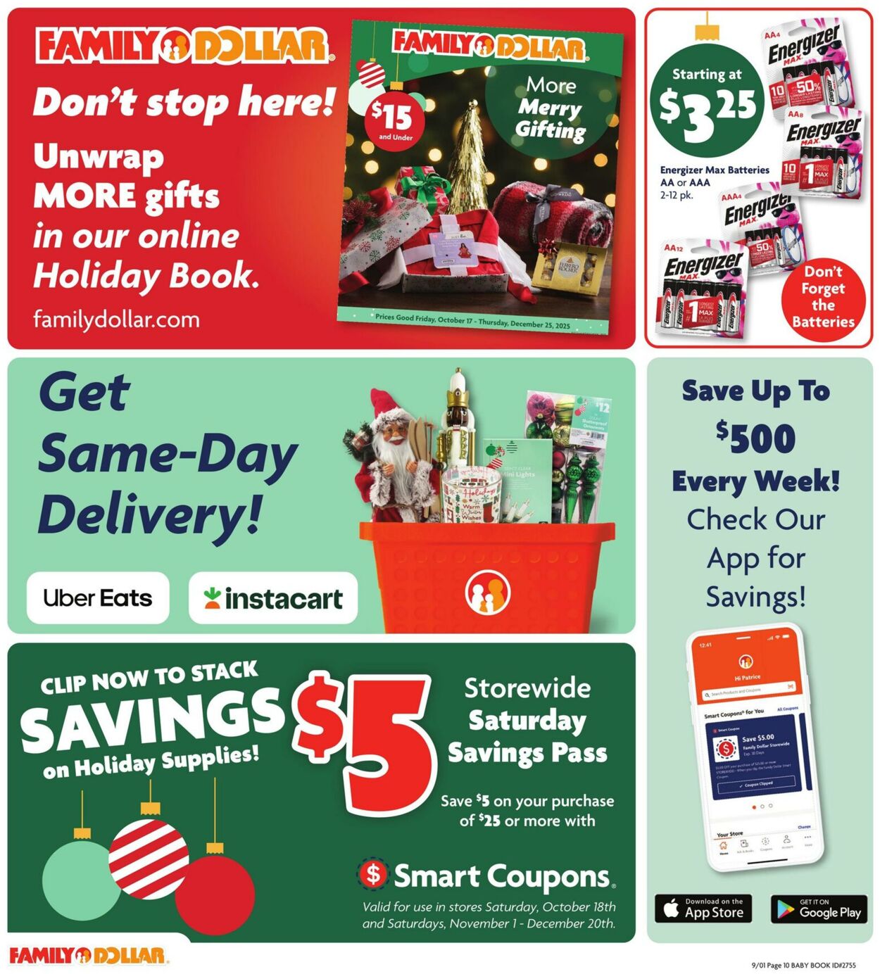 Weekly ad Family Dollar 10/17/2025 - 12/25/2025