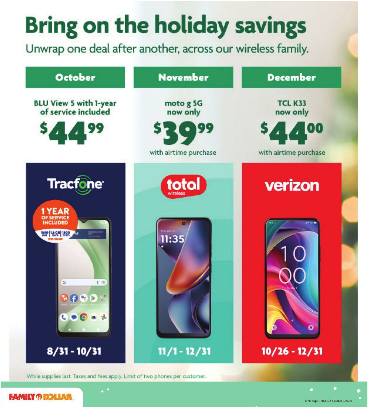 Weekly ad Family Dollar 10/17/2025 - 12/25/2025