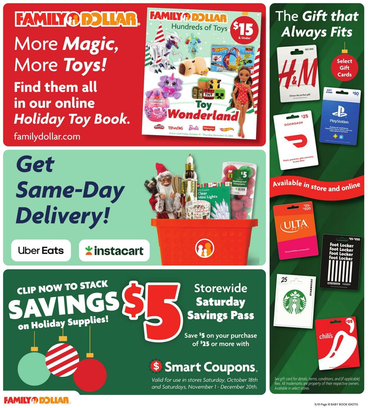 Weekly ad Family Dollar 10/17/2025 - 12/25/2025