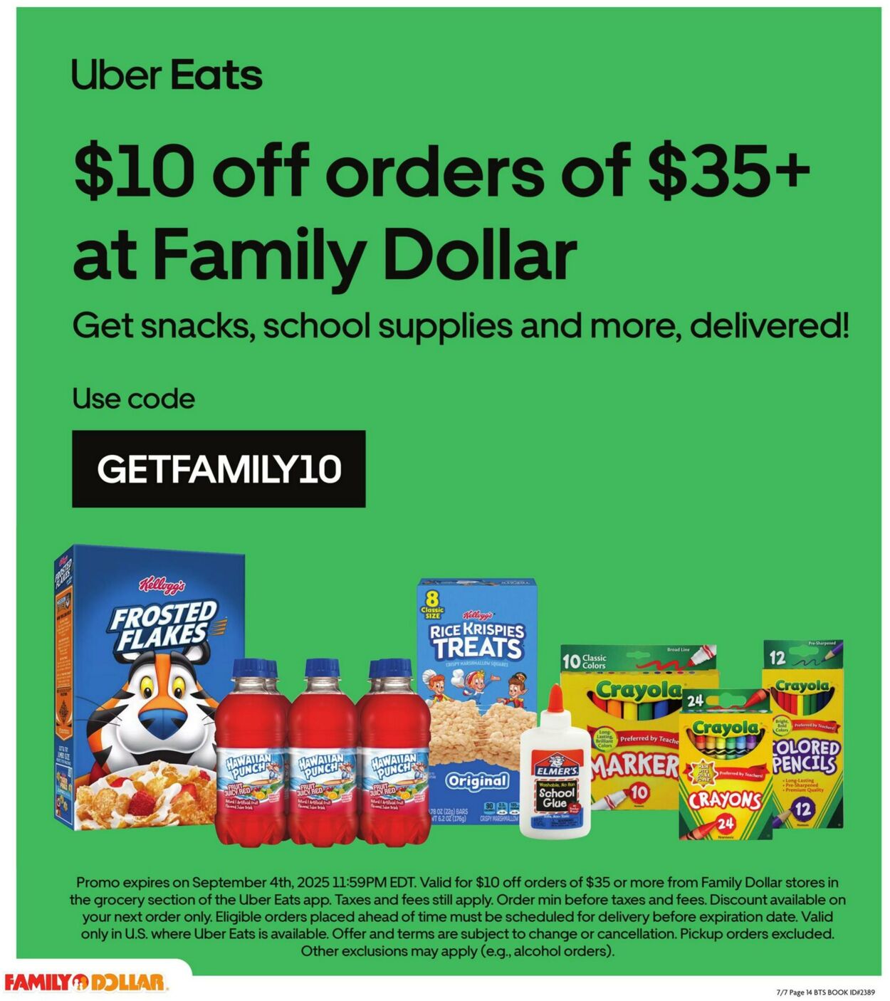 Weekly ad Family Dollar 07/07/2025 - 09/01/2025