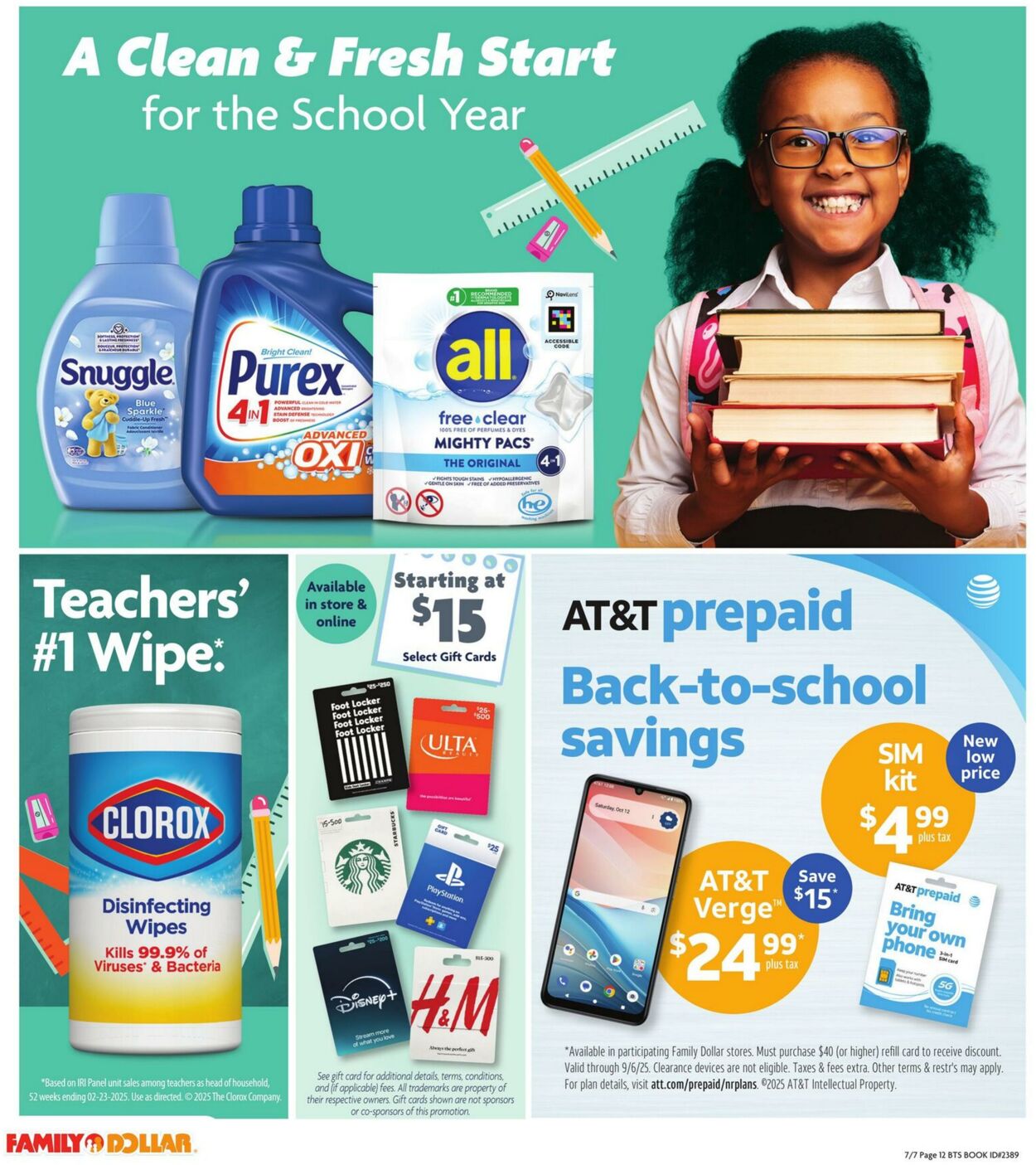 Weekly ad Family Dollar 07/07/2025 - 09/01/2025