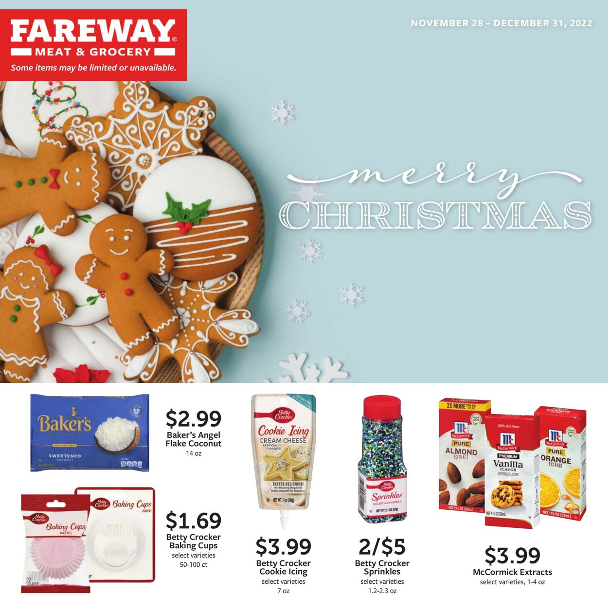 Weekly ad Fareway Stores 11/28/2022 - 12/28/2022