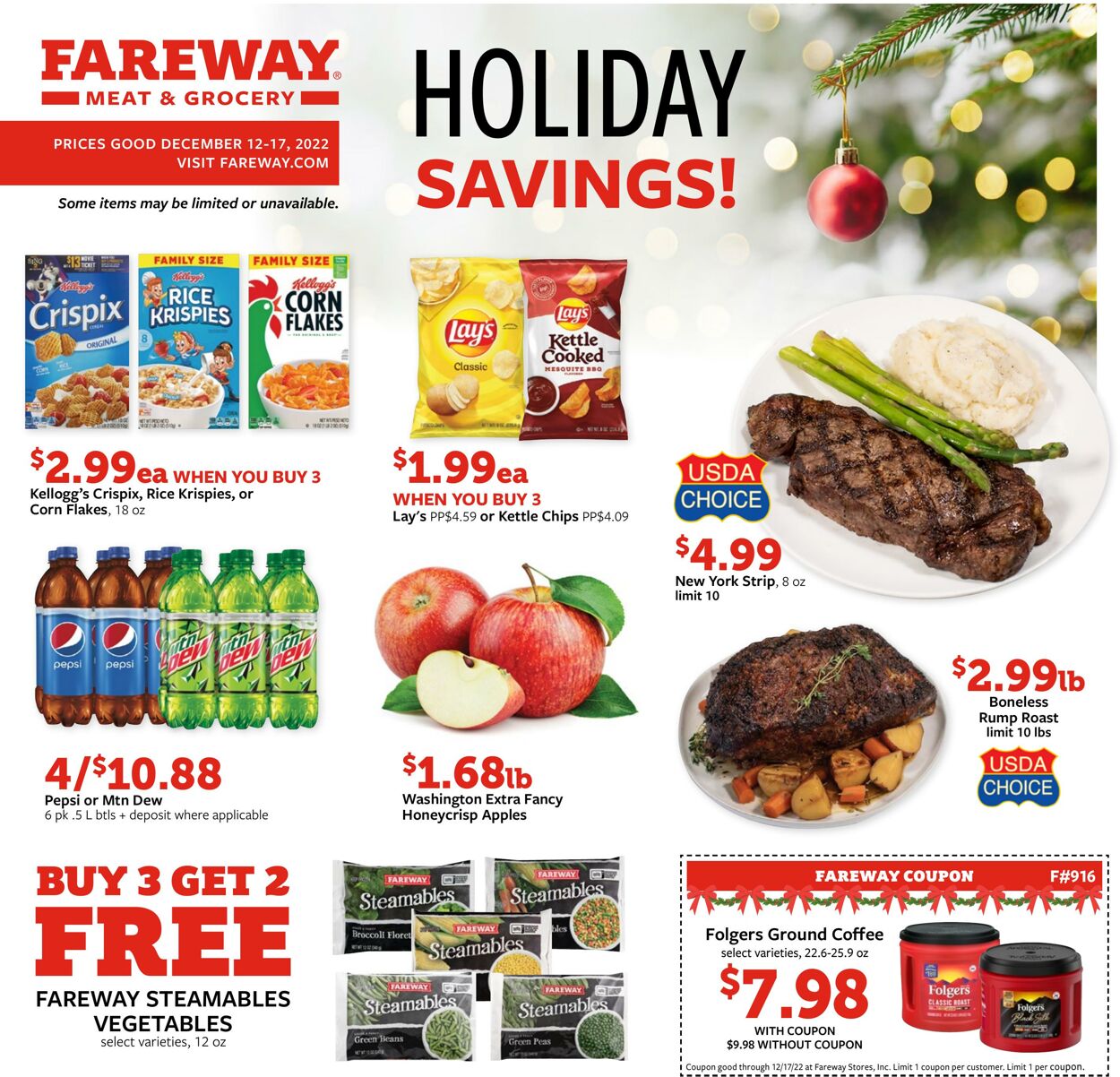 Weekly ad Fareway Stores 12/12/2022 - 12/17/2022