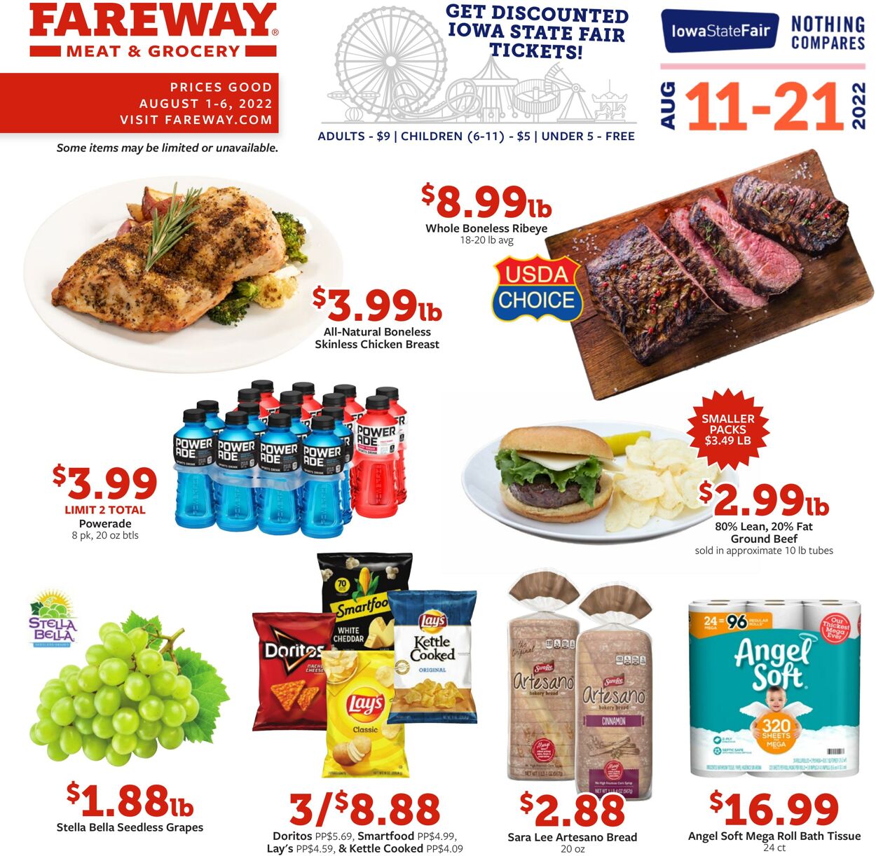 Weekly ad Fareway Stores 08/01/2022 - 08/06/2022