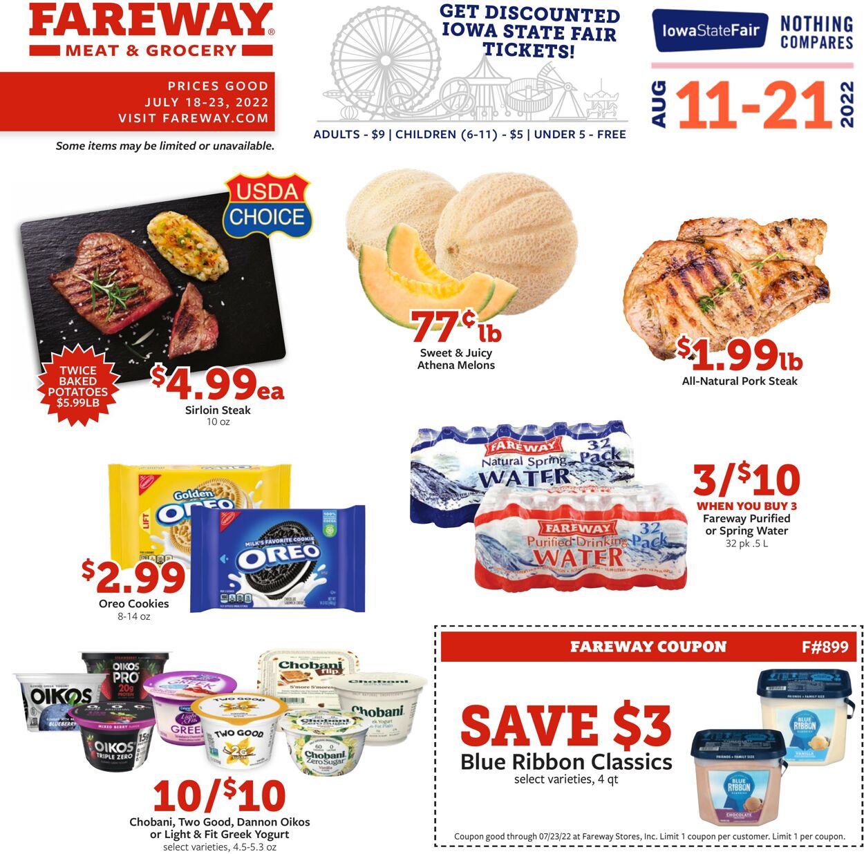 Weekly ad Fareway Stores 07/18/2022 - 07/23/2022