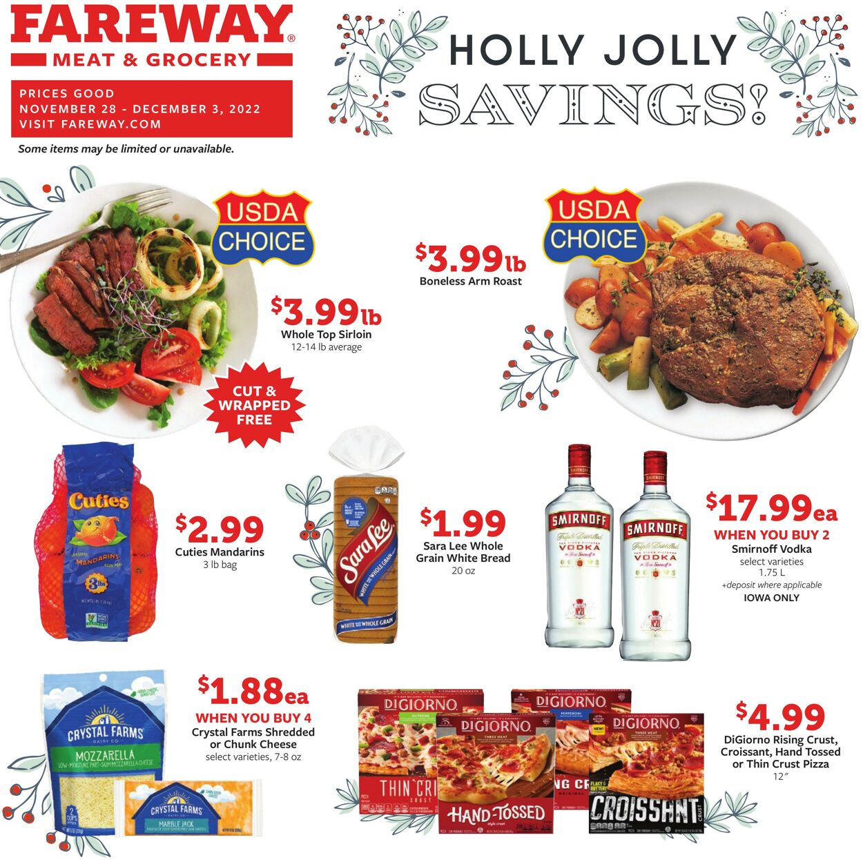 Weekly ad Fareway Stores 11/28/2022 - 12/03/2022
