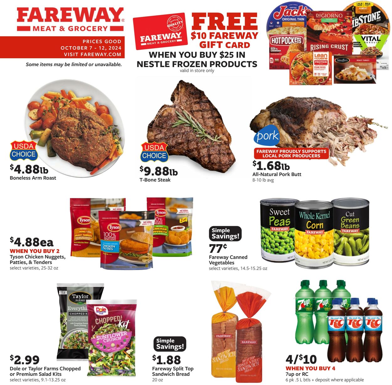 Weekly ad Fareway Stores 10/07/2024 - 10/12/2024