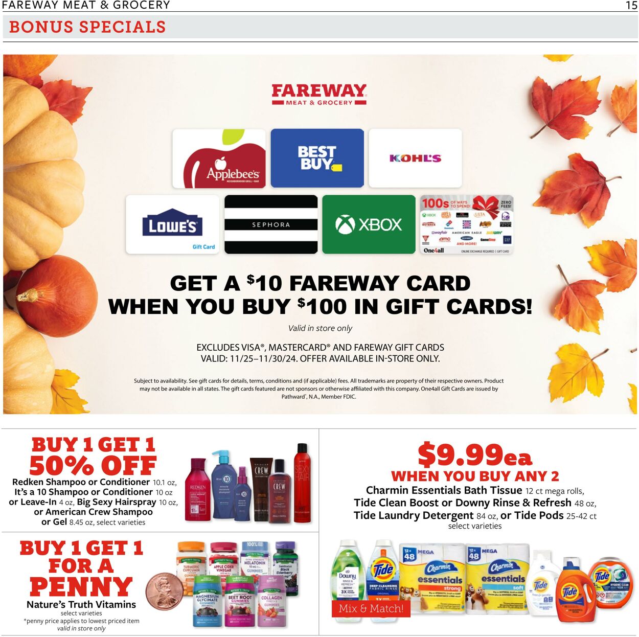 Weekly ad Fareway Stores 11/25/2024 - 11/30/2024