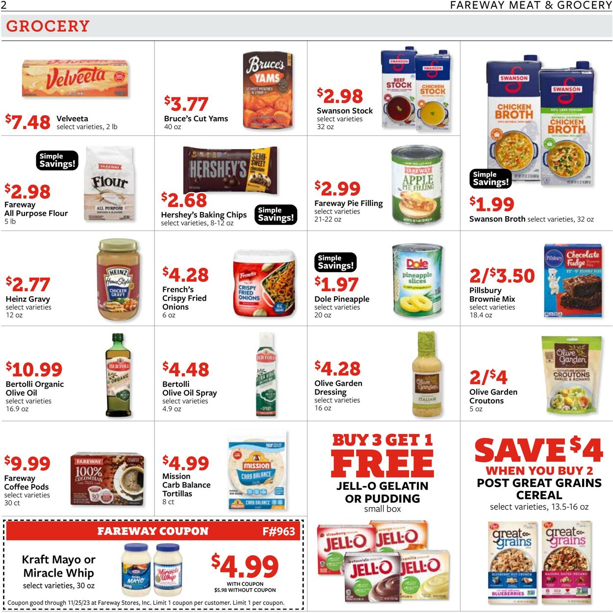 Weekly ad Fareway Stores 11/20/2023 - 11/25/2023