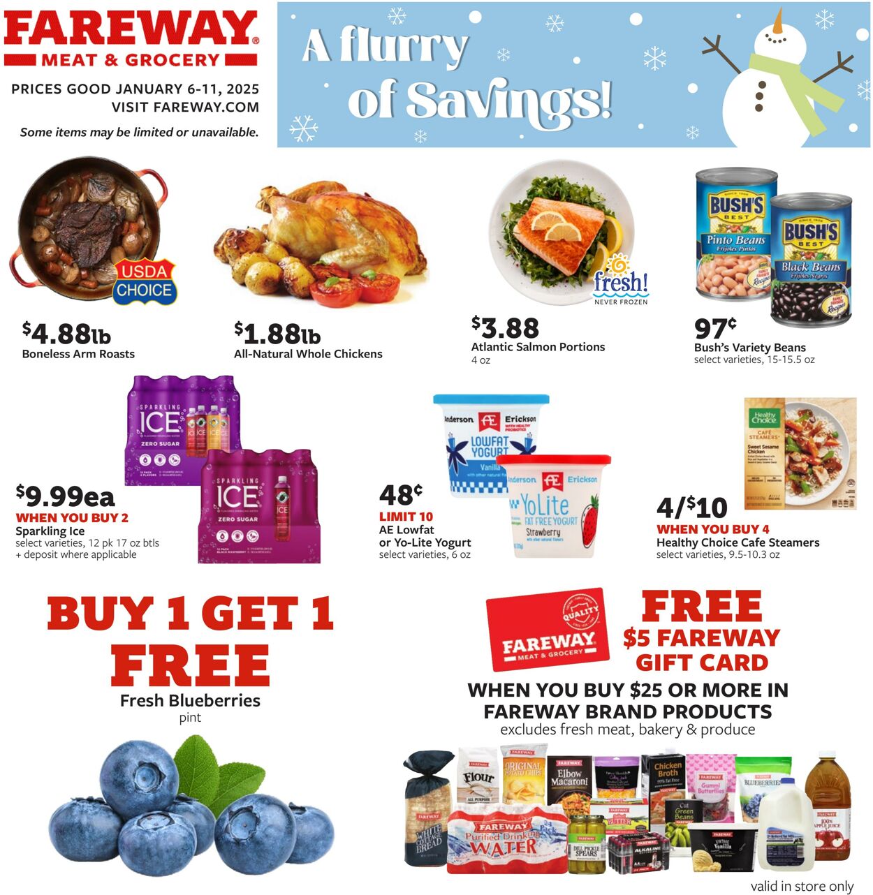 Weekly ad Fareway Stores 01/06/2025 - 01/11/2025