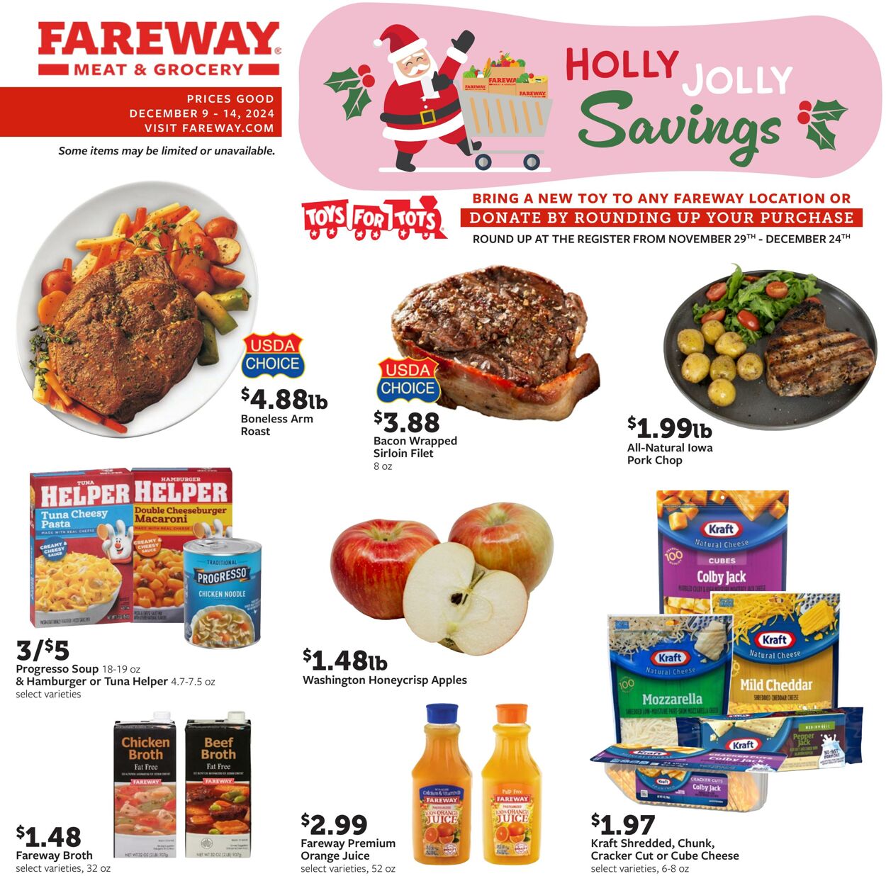 Weekly ad Fareway Stores 12/09/2024 - 12/14/2024